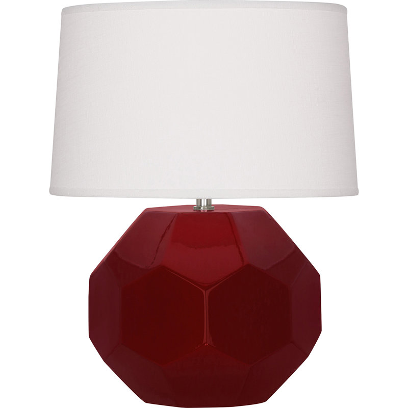 Franklin Table Lamp, Sangria, 23.5" H x 19.5" W x 19.5" D