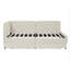 Canapé-lit ajustable en velours pour petits espaces, structure de lit plateforme tapissier simple avec 2 tiroirs de rangement-1317866638