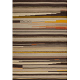 Abstract Area Rug in Brown