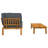  Sofa Set With Cushion Plain 2 Pcs Anthracite Solid Acacia Wood-839537708-839537709