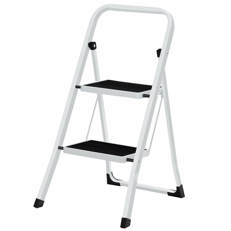 2 - Step Steel Folding Step Ladder, 20 cm H x 30 cm W