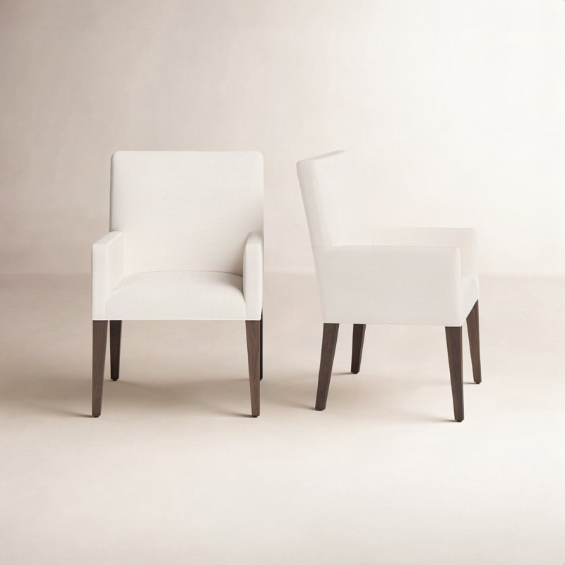 Chaise avec accoudoirs rembourrée Meria