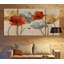 Palette de coquelicot revisitée - 3 pièces sur toile-632755007