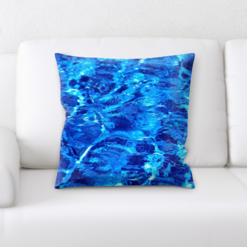 Geometric Faux Leather Throw Pillow