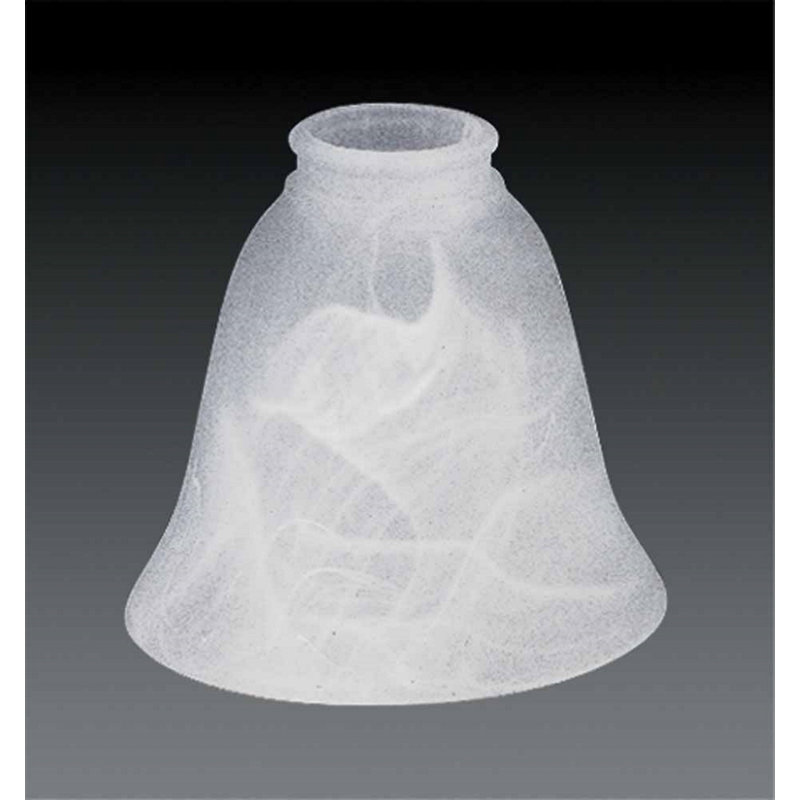 Abat-jour cloche en verre et ventilateur de plafond H 4,75 "x l 5,5" Volume Lighting 