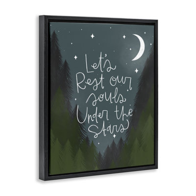 Rest Our Souls Under Stars Floating Frame, design by Mandy Ford Art + Illustration
