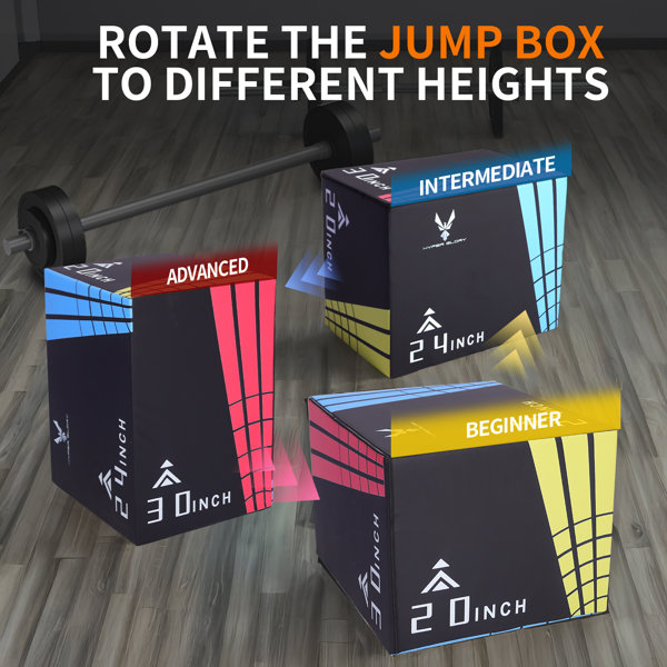 Modern Depo 3 In 1 Plyometric Jump Box Fitness Foam Plyo Box | Squat ...