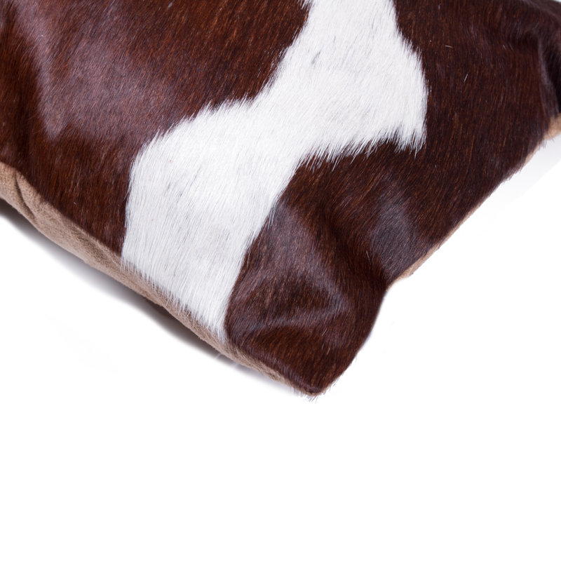 Coussin Torino Kobe | 2 pièces | Choco et blanc | 12 po x 20 po, Chocolat / blanc