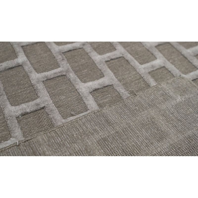 Hand-Knotted High-Quality Brown Area Rug