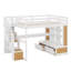 Loft Bed With Desk And Shelves,Drawers, Storage Staircase-547956233