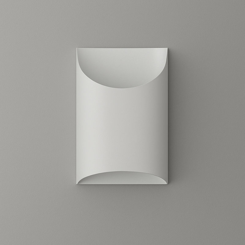 Aprile Fatty Wall, 15.7" H x 9.8" W x 3.2" D, Matt White