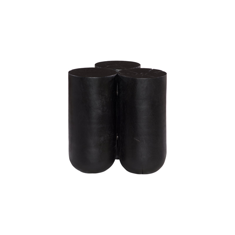 Triflora Side Table, Black, Small, 23" H x 22" W x 22" D