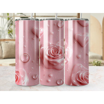 Choose Handmade Tumblers 591 mL Vacuum Insulated Stainless Steel (18/8) Travel Tumbler with Straw
