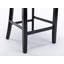 Upholstered Counter Stool with Solid Wood Frame-1292219059