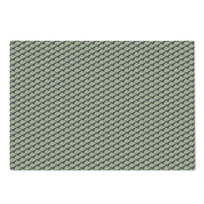 Ambesonne Abstract Cutting Board Large Size Gardening Plants Herbal Pale Brown Dark Grey