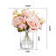 Arrangement floral de roses dans un vase-1416219103