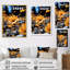 Yellow Wildflowers Symphony, reproduction d'art sur toile-804423328-804423339