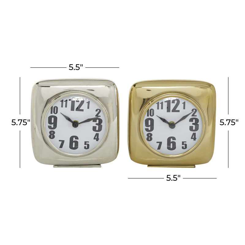 Aluminum Metal Decorative Multi Colored Clock