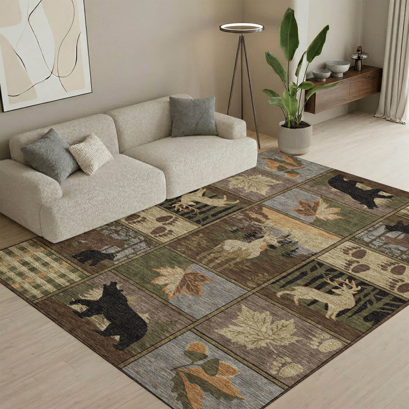 Tapis de qualité supérieure lavable à la machine Mayfield AMF2448, Chocolat, 9 pi x 12 pi