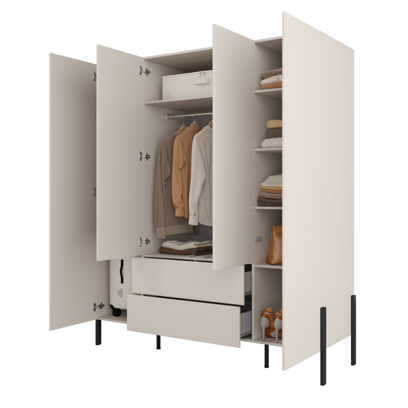 4 Door Laminate Wardrobe