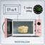 Nostalgie rétro 0,9 pi³ Pi. Four à micro-ondes, 800 watts-88507436