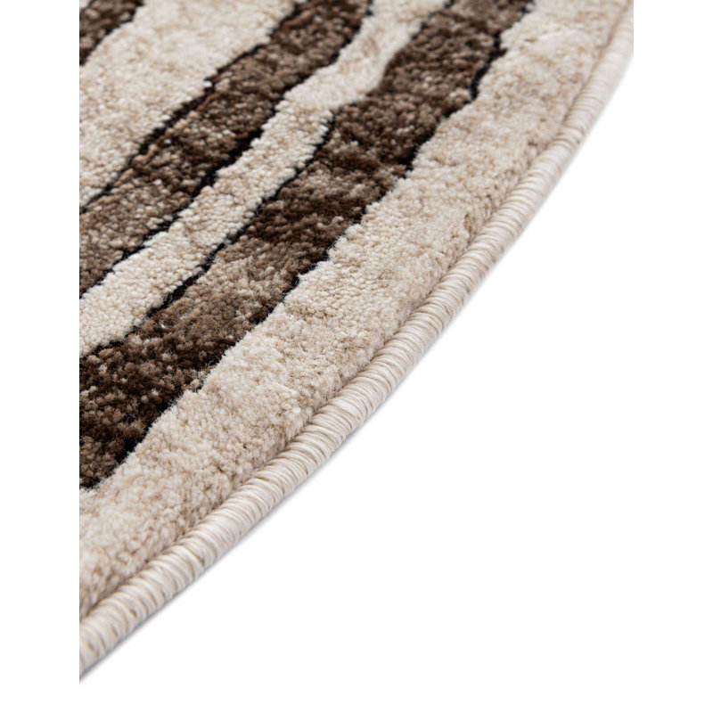 Alexzandar Ikat Indoor Rug, Round 10'8"