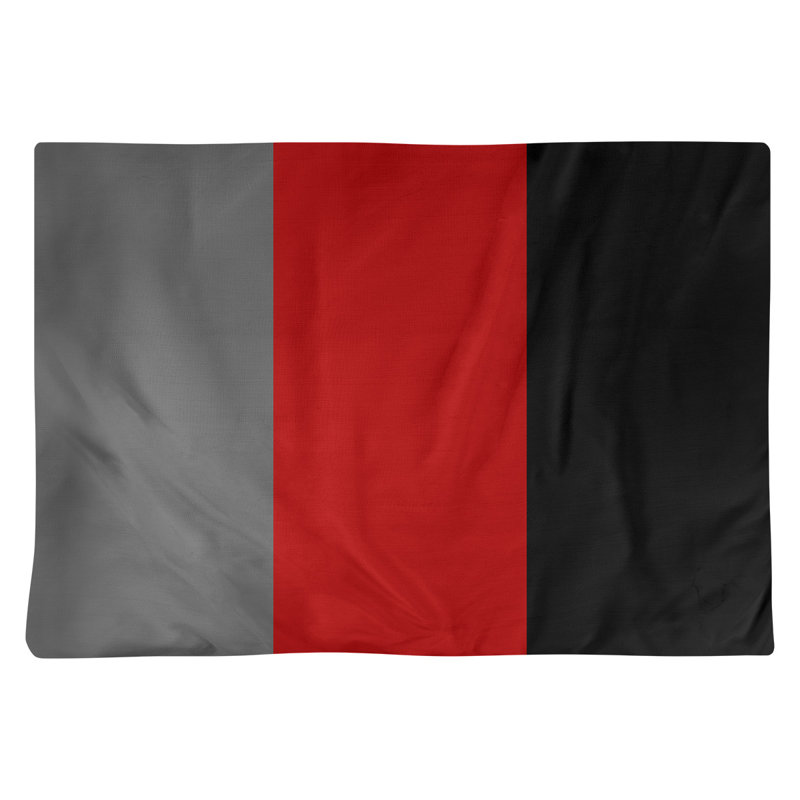 Récapitulatif de 18 po Ohio Football Nut, Sergé de coton, Écarlate / blanc / noir
