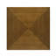 Table d'appoint carrée en bois brun noyer