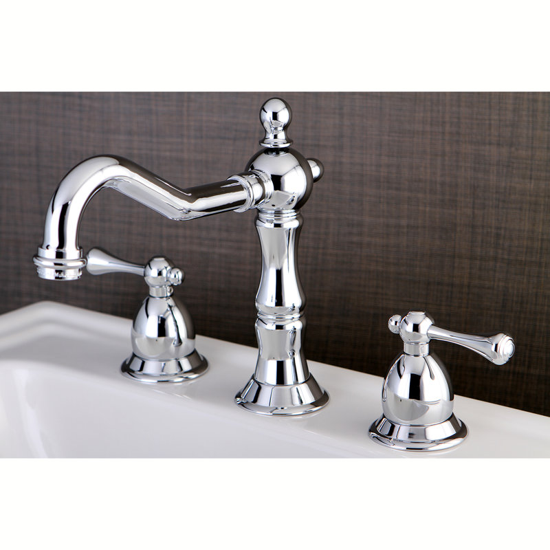 Robinet de salle de bain espacé Kingston, Chrome poli