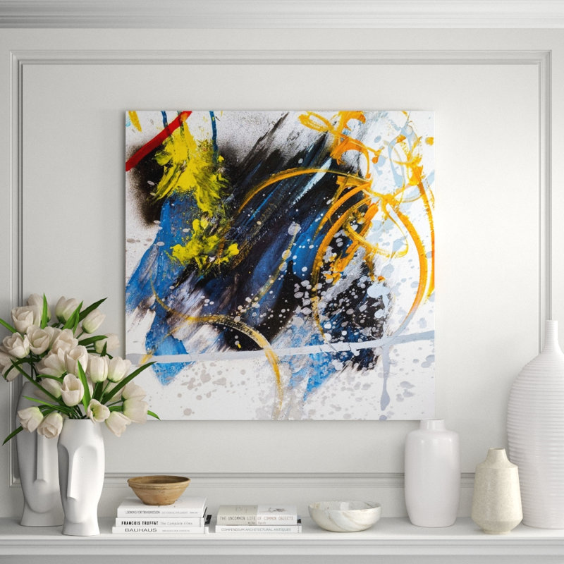 Hematite - Artist Enhanced Canvas Print, 40" H x 40" W x 1.5" D, Wrapped Canvas