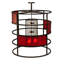Lustre cage à 9 lumières Aliyahna