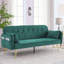 Accoudoir rond en velours 72,5 po Sritha-145971190