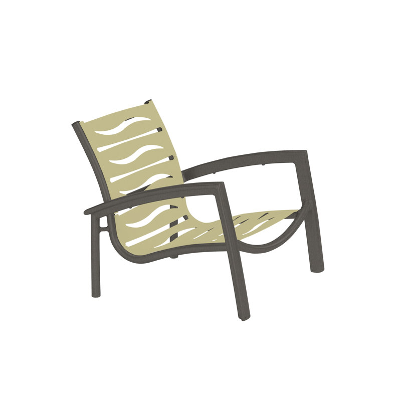 Chaise de patio South Beach EZ Span ™, Graphite, Vinyle teinte bois de grève
