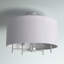 Broseley Fabric Semi Flush Mount-578393597-578393598