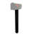 Mailbox Post and Mount | Galvanized Powder-Coated Steel Post and Universal Mounting Plate For Mailbox | Black (Mailbox not included)