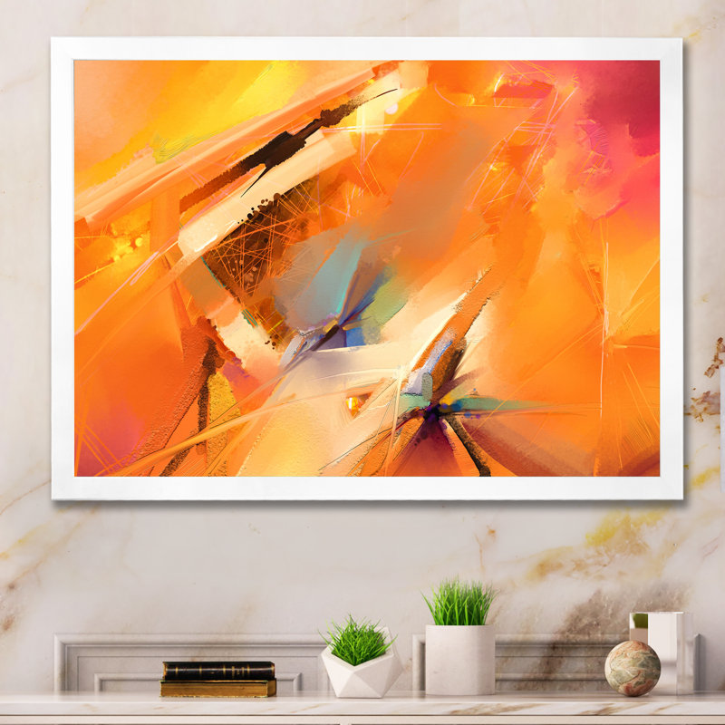 «Paint Waves», reproduction de cadre flottant sur toile, Cadre photo blanc, H 24 po x l 36 po x P 1 po