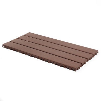 24 pieces of outdoor terrace deck tiles, DIY interlocking decking floor tiles, easy to install patio tiles, suitable for indoor and outdoor balcony backyard poolside