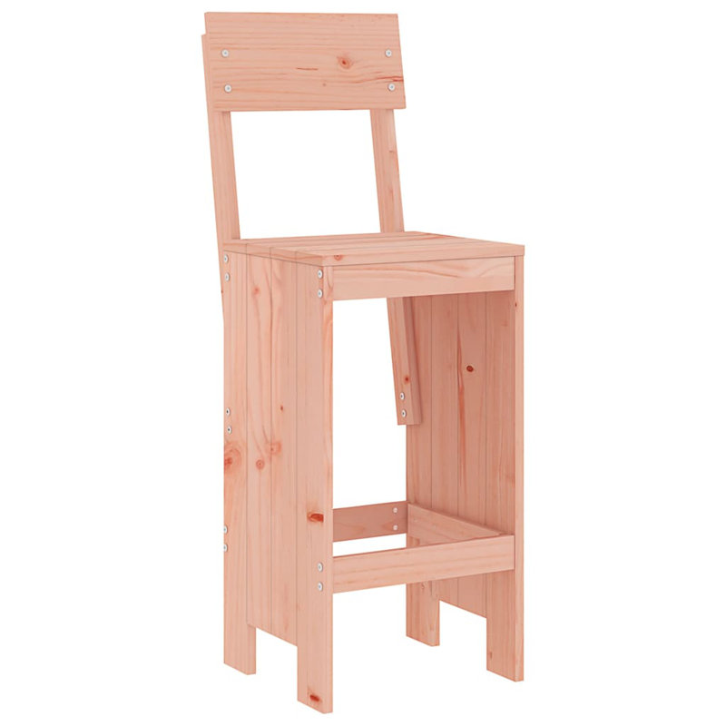 Agustine Solid Wood Counter Stool, Pink Oak