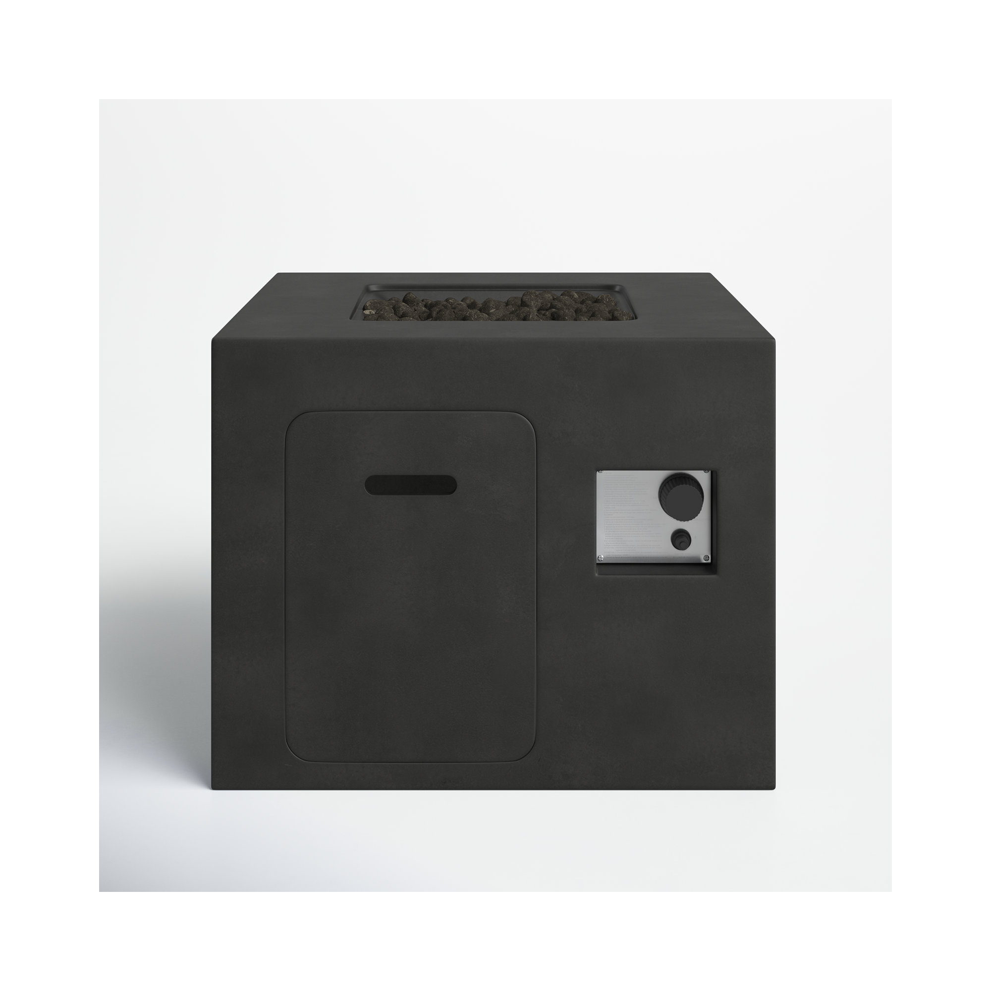 Lennart Square Fire Pit, Charcoal