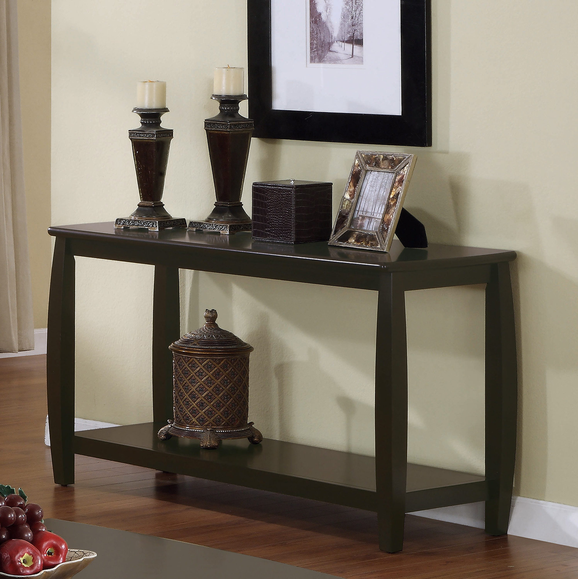 Wayfair console discount table with stools