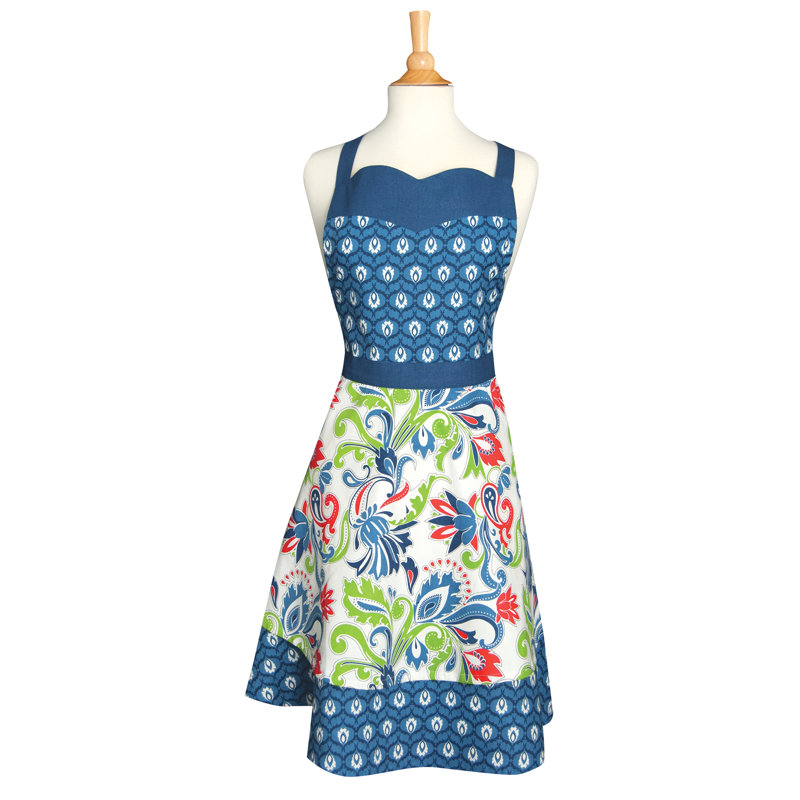Dritan Floral Cotton Bib Apron