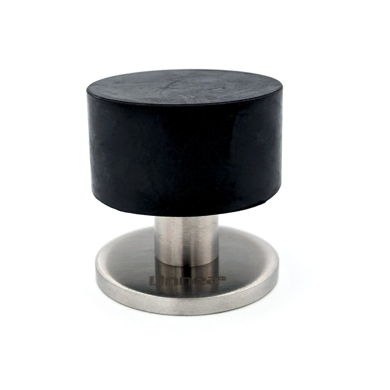 Stainless Steel Floor Mount Stop, Satin Stainless Steel