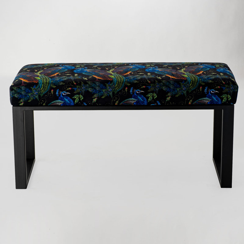 Anding Velvet Upholstered Bench, H45 x W70 x D40cm