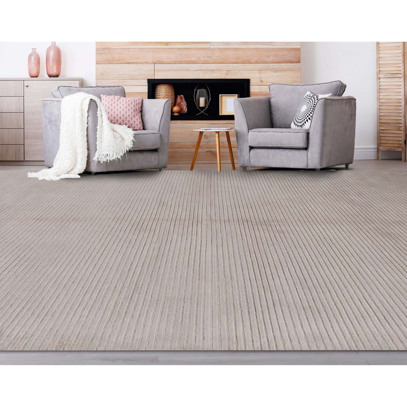 Himalayan Wool Area Rug in Beige