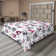 Ambesonne, drap plat floral pivoines, art botanique printanier