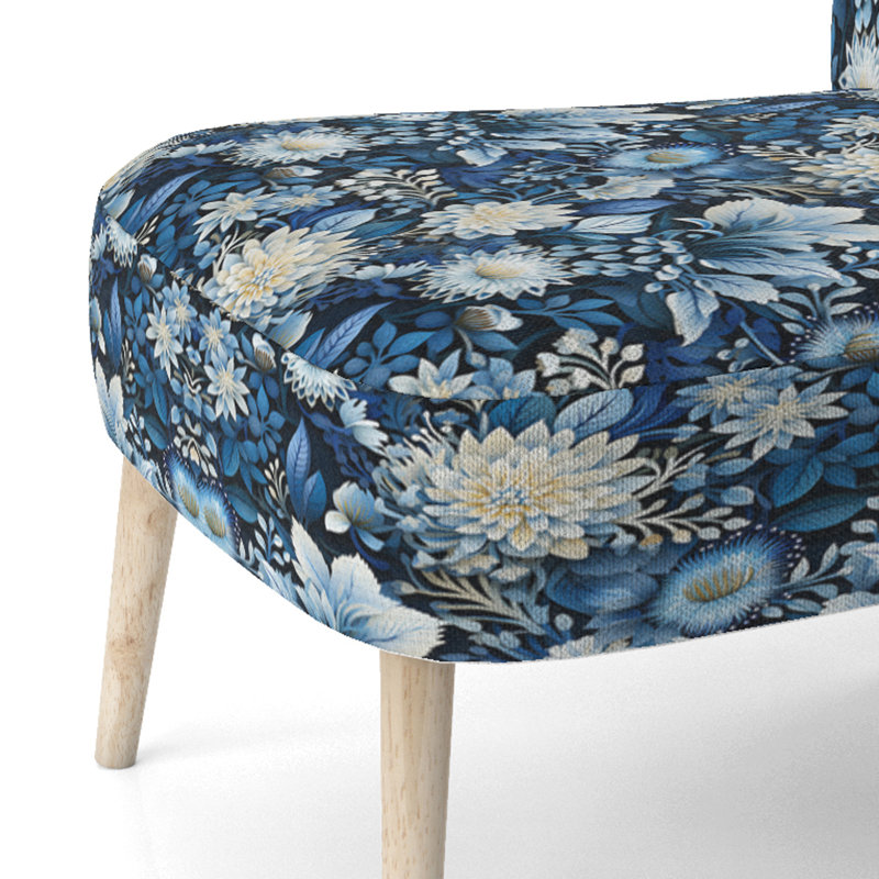 Chaise d'appoint rembourrée bohémienne et éclectique russe