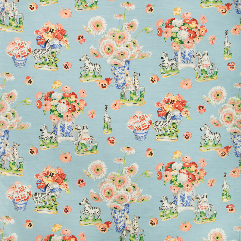 Cevennes Gillian S Performance Fabric, Sky