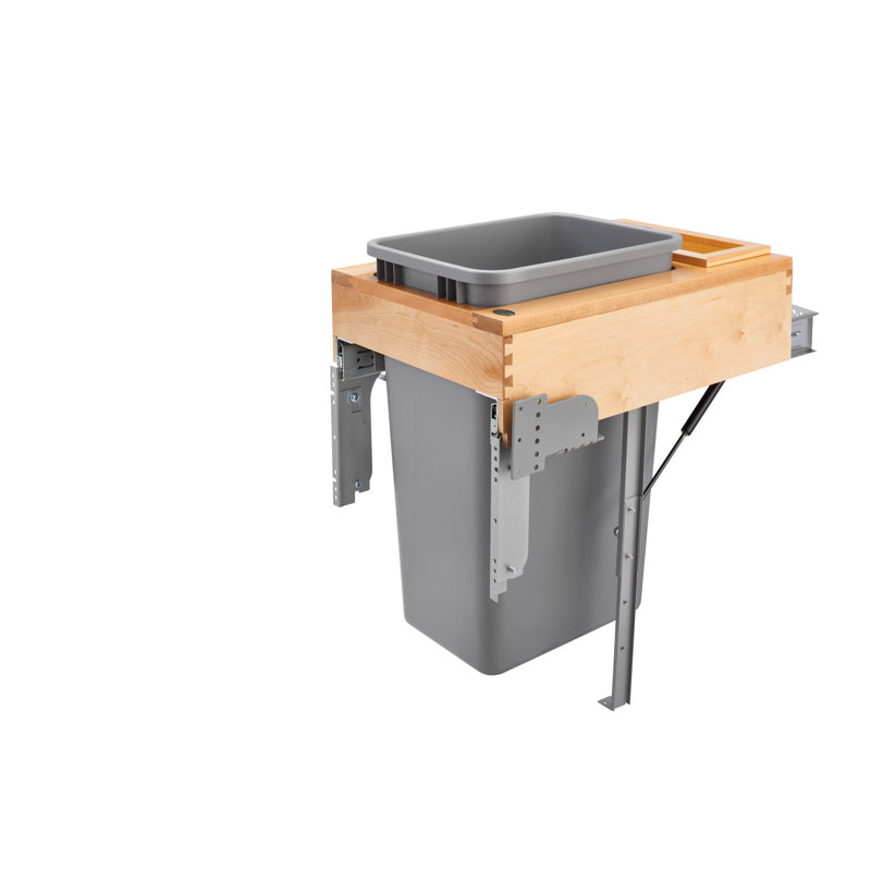 Contenant à déchets avec fermeture en douceur Rev-A-Shelf, H 19,53 po x l 15,38 po x P 21,75 po, Érable