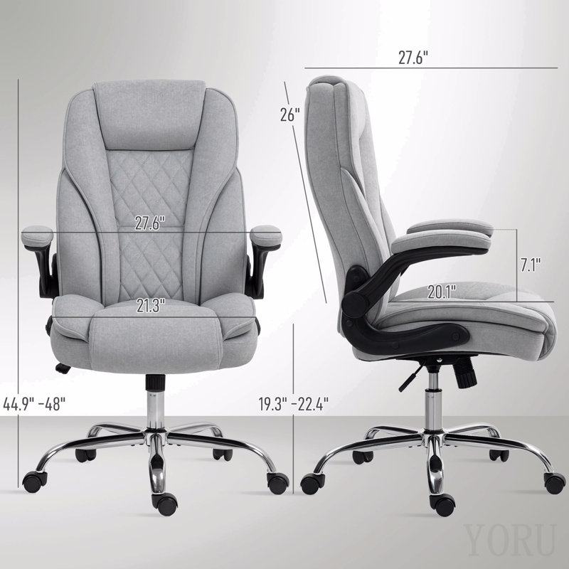 High-Back Office Chair, Adjustable Ergonomic Design For Home & Office