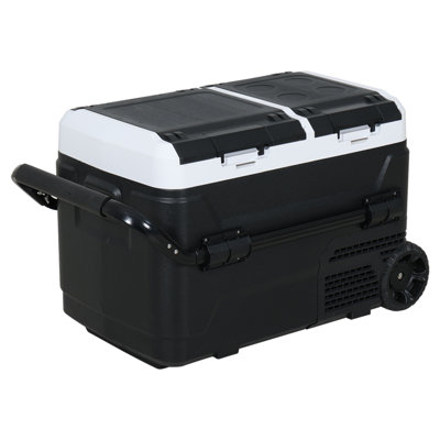 RAYS 26.5'' W Freestanding 55 Cans (12 oz.) 1.4 Cubic Feet Outdoor Rated Beverage Cooler with Reversible Door